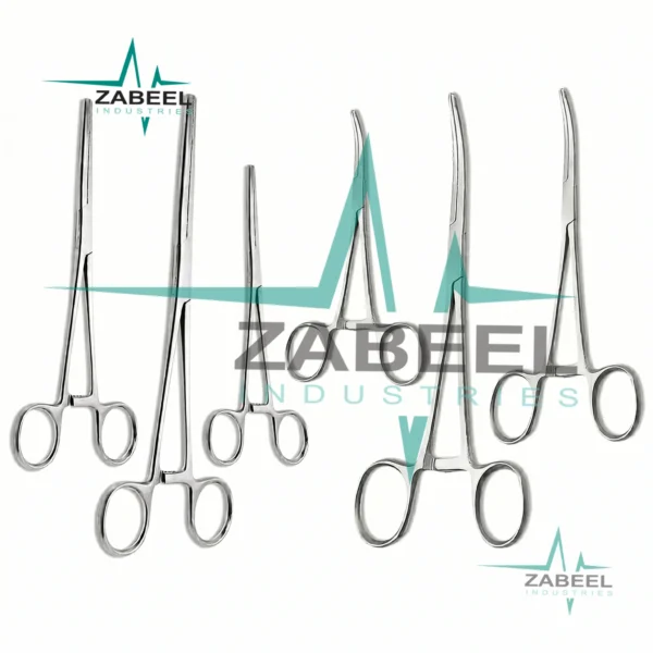 6 Pcs Ultimate Hemostat Forceps Set 5″, 6.25″ & 8″ with Carrying Case By ZaBeel Industries