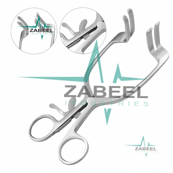 Mayo Adams Retractor 6.75″ with Grip Lock By ZaBeel Industries