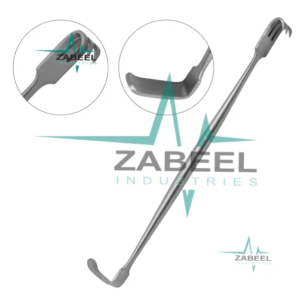 Senn Miller Retractor 3 Sharp Prongs 6 3/8″ Double Ended By ZaBeel Industries