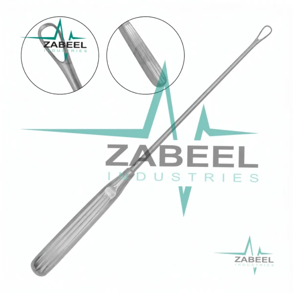 Sims Uterine Curette 11″ (27.9cm) Sharp Blade Size #0 By ZaBeel Industries