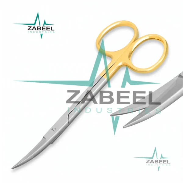 TC Iris Scissors 4.5″ Curved By ZaBeel Industries