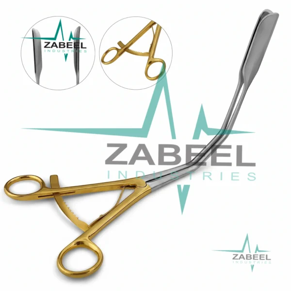 Vaginal Lateral Retractor 10.5″ Gold Handle Closed Elongated Shanks By ZaBeel Industries