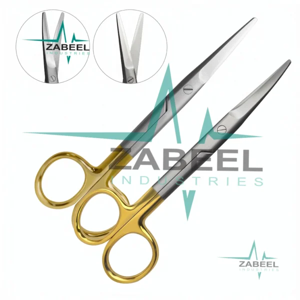 Set of 2 TC Mayo Dissecting Scissors 5.5″ Straight & Curved By ZaBeel Industries
