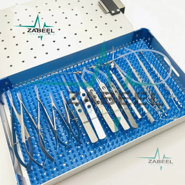21 pcs Ophthalmic Cataract Eye Micro Surgery Surgical Instruments with Case Box By ZaBeel Industries