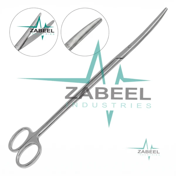 Metzenbaum Scissors 9″ Curved Blunt Tips By ZaBeel Industries