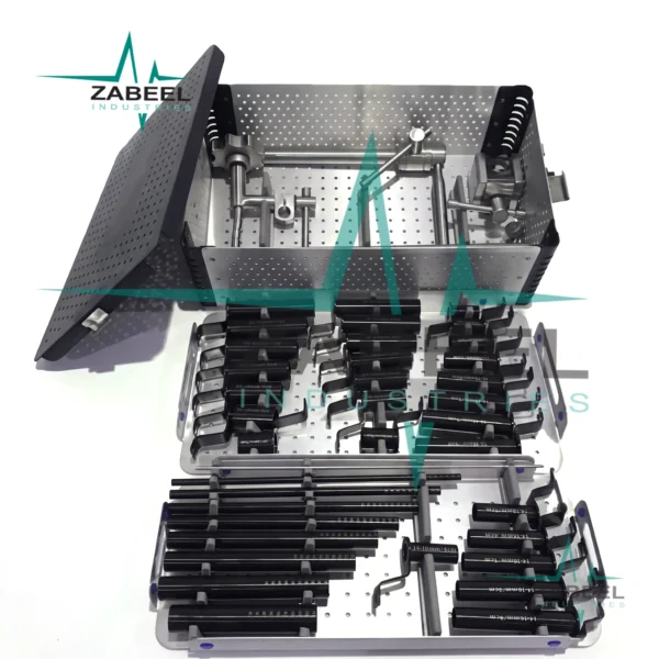 Mis Tubular Retractor Spine System Set Titanium Black Coated with Sterilize Box By ZaBeel Industries