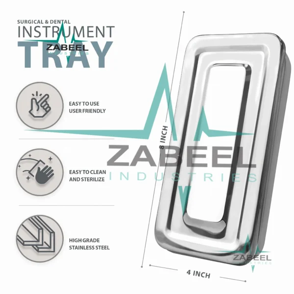 Instrument Box with Cover 8″ X 4″ By ZaBeel Industries