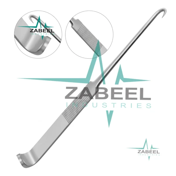 News Tracheal Hook 6″ Curved Sharp Point  By ZaBeel Industries