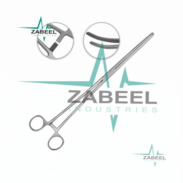 Pean Hemostat 14″ Straight Fishing Forceps Locking Clamps By ZaBeel Industries