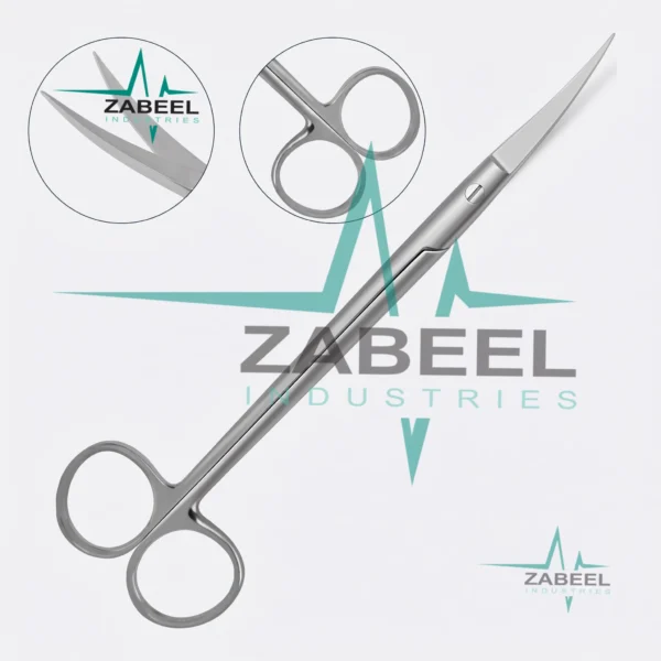 Kelly Scissors 6.25″ Curved Sharp Blades By ZaBeel Industries