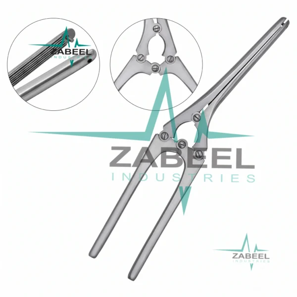 Payr Pylorus Clamps 11.5″ with Pin 4.75″ (120mm) Serrated Jaws By ZaBeel Industries