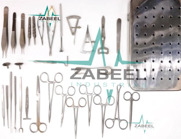 Blepharoplasty Instruments Set 30 Pcs German Stainless Micro Eye Surgery Set By ZaBeel Industries