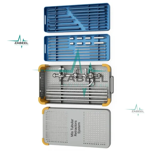 Mis Retractor System Tubular Retractors With Sterilization Box Titanium Coated By ZaBeel Industries