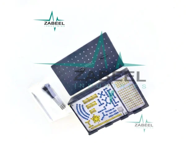 CMF Plates & Screws Kit 2.0mm Dia w/ Interchangeable Drive Set 210 Pc Titanium By ZaBeel Industries
