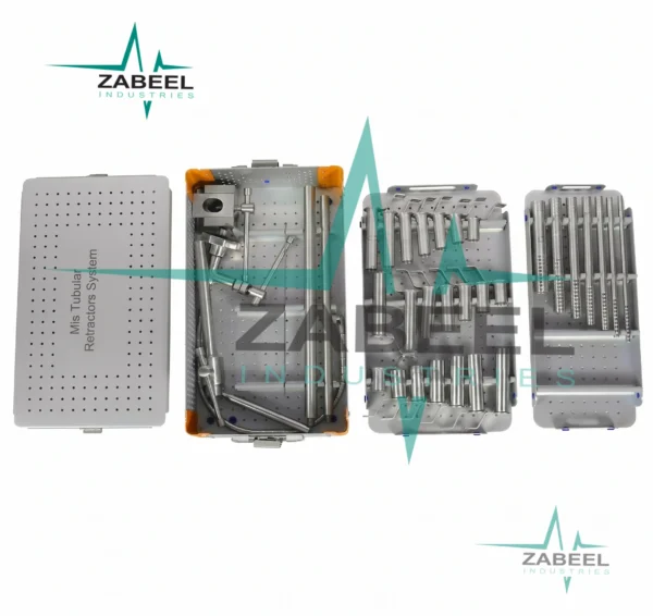 Mis Tubular Retractor System With Sterilization Box Stainless Steel By ZaBeel Industries