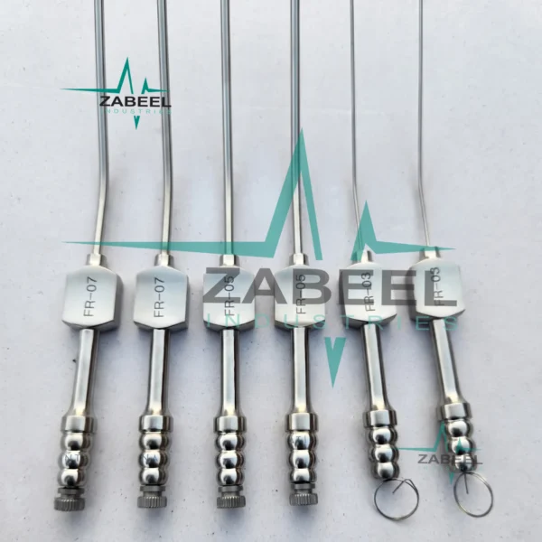 New Fukushima Teardrop Suction Tube Fr 3,5,7 Medium & Large 12 PCs Set Surgical By ZaBeel Industries