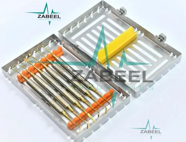 German Dental Composite Filling Instrument Titanium Restorative Kit W/ Cassettes By ZaBeel Industries