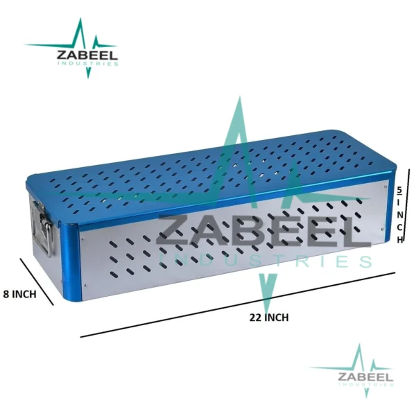 Long Aluminium Sterilization Box 22 x 8 x 5 Inch Instrument Storage Case By ZaBeel Industries